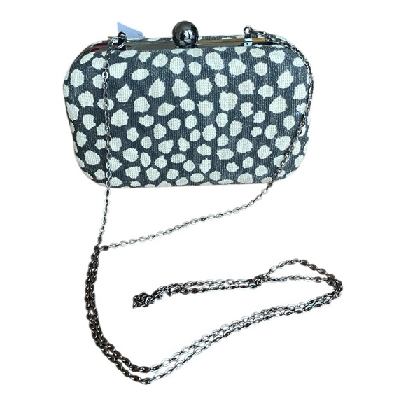 Ann Taylor Loft Handbag Clutch black and white dots. New with Tags - Picture 1 of 10